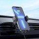 Автомобільний тримач із бездротовою зарядкою Hoco HW1 Pro wireless fast charge (air outlet) Black